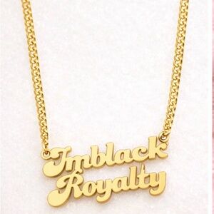 Step into power with this stunning      I’m Black Royalty Gold or Silver Chain